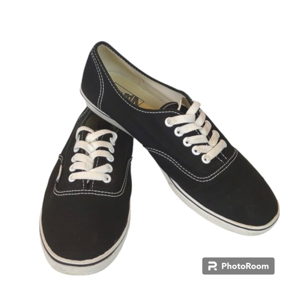 Vans OTW Black Canvas T375 Vintage Low Top Lace Up Sneakers